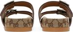 Сандалии Gucci Slide Sandal Strap Beige Monogram, бежевый - фото 7