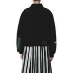 Куртка джинсовая с логотипом WE11DONE, черная - фото 4