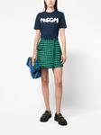 MSGM шорты в ломаную клетку, зеленый - фото 2