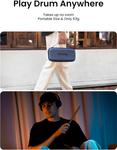 Электронная ударная установка AeroBand PocketDrum 2 Max 2025/2026 с воздушными палочками, педали и Bluetooth-адаптер - фото 3