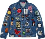 Куртка Supreme Patches Denim Trucker Jacket 'Blue', синий - фото 2