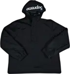Пуловер Supreme Hooded Logo Half Zip Pullover 'Black', черный - фото 2