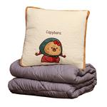 Плед капибара кукла Tranquility and elegance, бежевый - фото