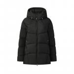 Белая пуховая куртка FILA, черный - фото