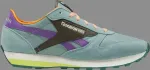 Кроссовки classic leather az 'retro vibe - green slate' Reebok, зеленый - фото 2
