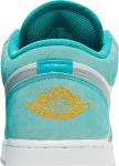 Кроссовки Air Jordan 1 Low SE GS New Emerald, белый - фото 7