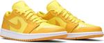 Кроссовки Wmns Air Jordan 1 Low Yellow Strike, желтый - фото 8