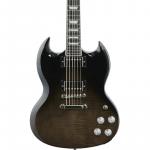 Электрогитара Epiphone SG Modern Figured, прозрачная черная Fade EISMFTBFNH1 - фото