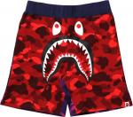 Шорты BAPE Crazy Camo Shark Sweat Shorts 'Red', красный - фото 2