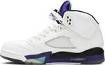Кроссовки Air Jordan 5 Retro GS Grape 2013, белый - фото 3