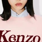 Свитшот женский Kenzo с принтом, розовый - фото 6