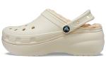 Шлепанцы и сланцы Crocs Classic Platform Lined Clog 'Bone' Women's - фото