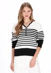 Джемпер DreiMaster Jumper, Offwhite Black/Off-White - фото