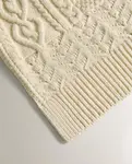 Плед Zara Home Wool, 140 x 190 см, бежевый - фото 3