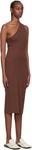 Коричневое платье-миди Martina Aeron - фото 2