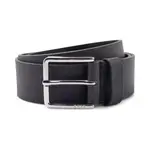 Кожаный ремень там Boss, черный - фото