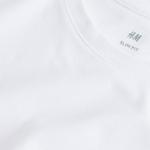 Лонгслив H&M Slim Fit Jersey, белый - фото 8