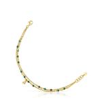 Браслет Tous Bold Bear, позолоченное серебро/малахит - фото 2