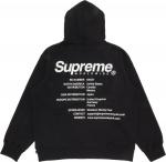 Толстовка Supreme Worldwide Hooded Sweatshirt 'Black', черный - фото 3