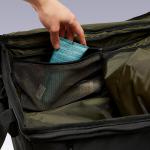 Сумка спортивная Kipsta Urban 55 литров, черный/темный хаки - фото 13