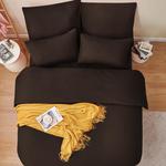 Комплект постельного белья RUIKASI, 3 предмета, 220х240/80x80, коричневый - фото 5