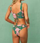 Верх бикини с цветочным принтом зеленого цвета MAAJI - фото 2