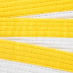 Пояс для единоборств 2,5 м бело-желтый OUTSHOCK, белый/солнечно-желтый - фото 3