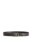 Dolce & Gabbana ремень с пряжкой-логотипом, черный - фото