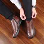 Devanro Черно-коричневые мужские ботинки, цвет Brown - фото 3