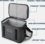 Холодильник Hopper Flip 18 Soft YETI, Olive - фото 9