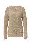 Джемпер s.Oliver Jumper, Dunkelbraun/Beige - фото 5