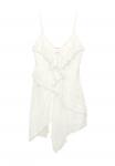Платье PULL&BEAR ASYMMETRIC WITH RUFFLE , Beige - фото 7