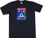 Футболка Supreme Sailboat Tee 'Navy', синий - фото 2