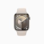 Умные часы Apple Watch Series 9 (GPS), 45мм, Starlight Aluminum Case/Starlight Sport Band - S/M - фото 2
