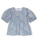 Хлопковый топ Albertina The New Society, синий - фото