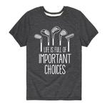 Футболка с рисунком «Важный выбор» для мальчиков 8–20 лет Licensed Character, серый - фото