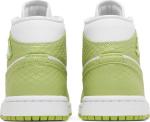Кроссовки Wmns Air Jordan 1 Mid SE Green Python, белый - фото 6