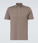 Поло из джерси без хлопка Fedeli, коричневый - фото