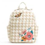 Рюкзак Vera Bradley Cotton Small Women's, бежевый/белый - фото