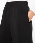 Брюки Oysho Soft Touch Modal Wide-leg With Buttons, черный - фото 7