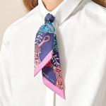 HERMES Шёлковый шарф женский индиго, Indigo - фото 7