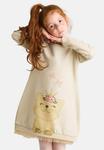 Платье Кошачья Мечта Denokids, бежевый - фото 2