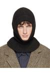 Lemaire Коричневая балаклава с капюшоном - фото