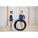 Обруч гимнастический 85см бирюзовый DOMYOS, синий - фото 9