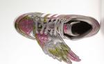 Кроссовки Adidas JS Wings 3M 'Floral', серебряный - фото 4