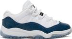 Кроссовки Air Jordan 11 Retro Low PS Navy Snakeskin 2019, белый - фото