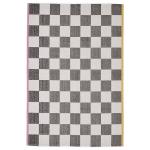 Ковер Ikea Klassrum, 133x195 см, белый/черный - фото