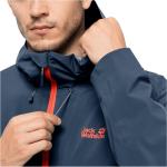 Куртка Jack Wolfskin Highest Peak 2.5L водонепроницаемая, темно-синий - фото 6