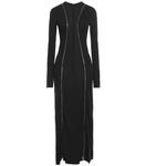 Платье макси Victoria Beckham, черный - фото