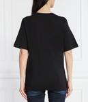 Футболка женская Dsquared2 свободного кроя с принтом, черный - фото 4